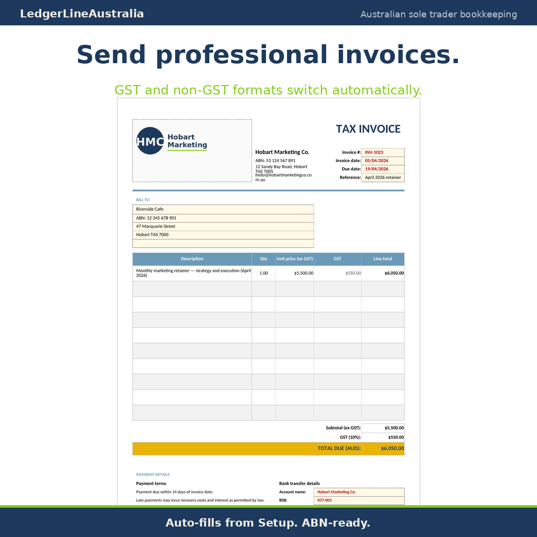 ATO-compliant tax invoices